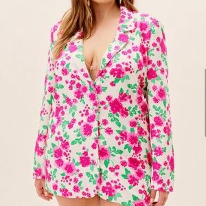 For Love and Lemons tanner floral blazer